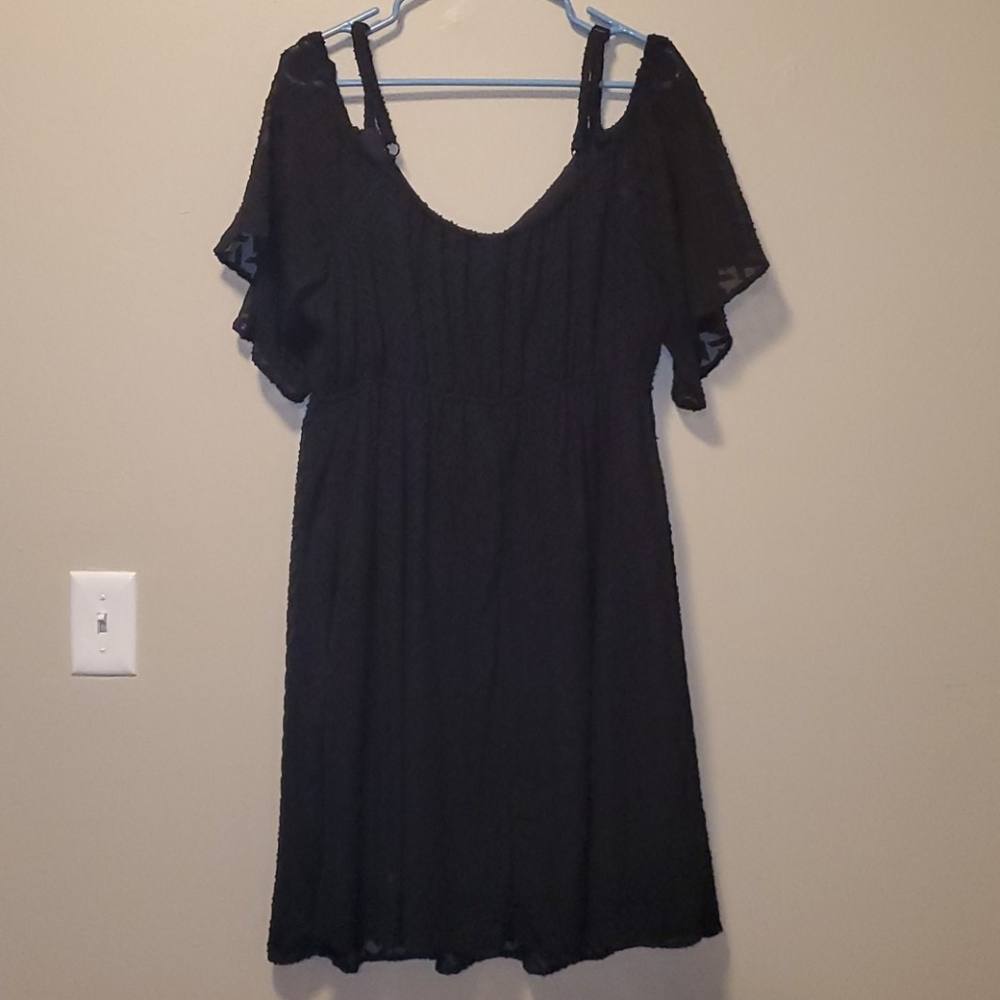 Torrid Black Cold-Shoulder Dress 2x
